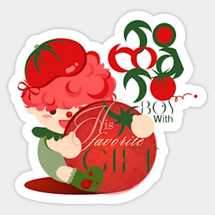 TOMATO BOY GONNA GRAB YOU! Sticker